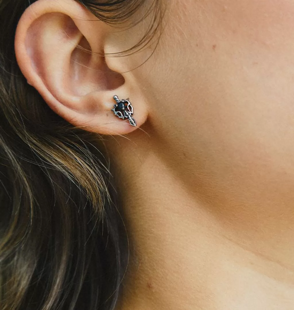 Clearance WOS UP Kai Dagger Earring Black