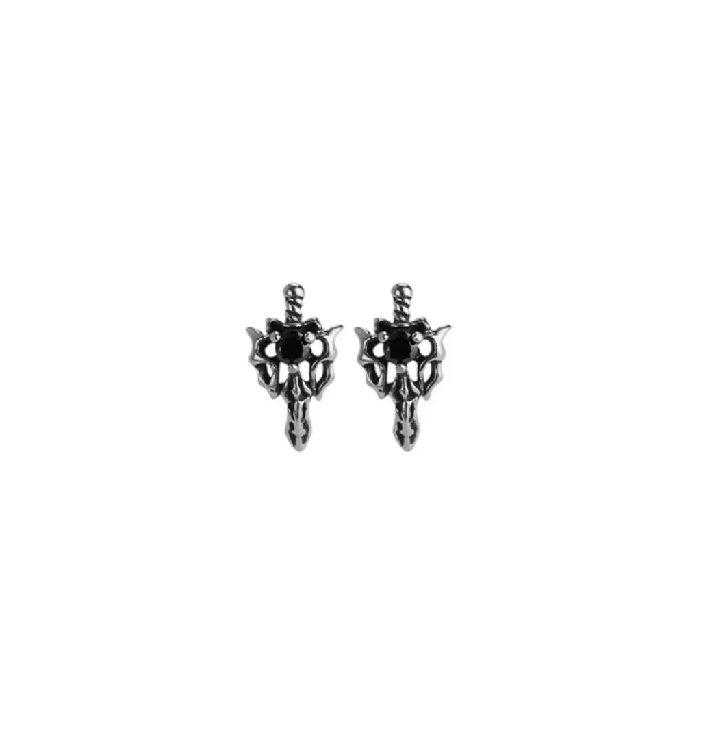 Clearance WOS UP Kai Dagger Earring Black