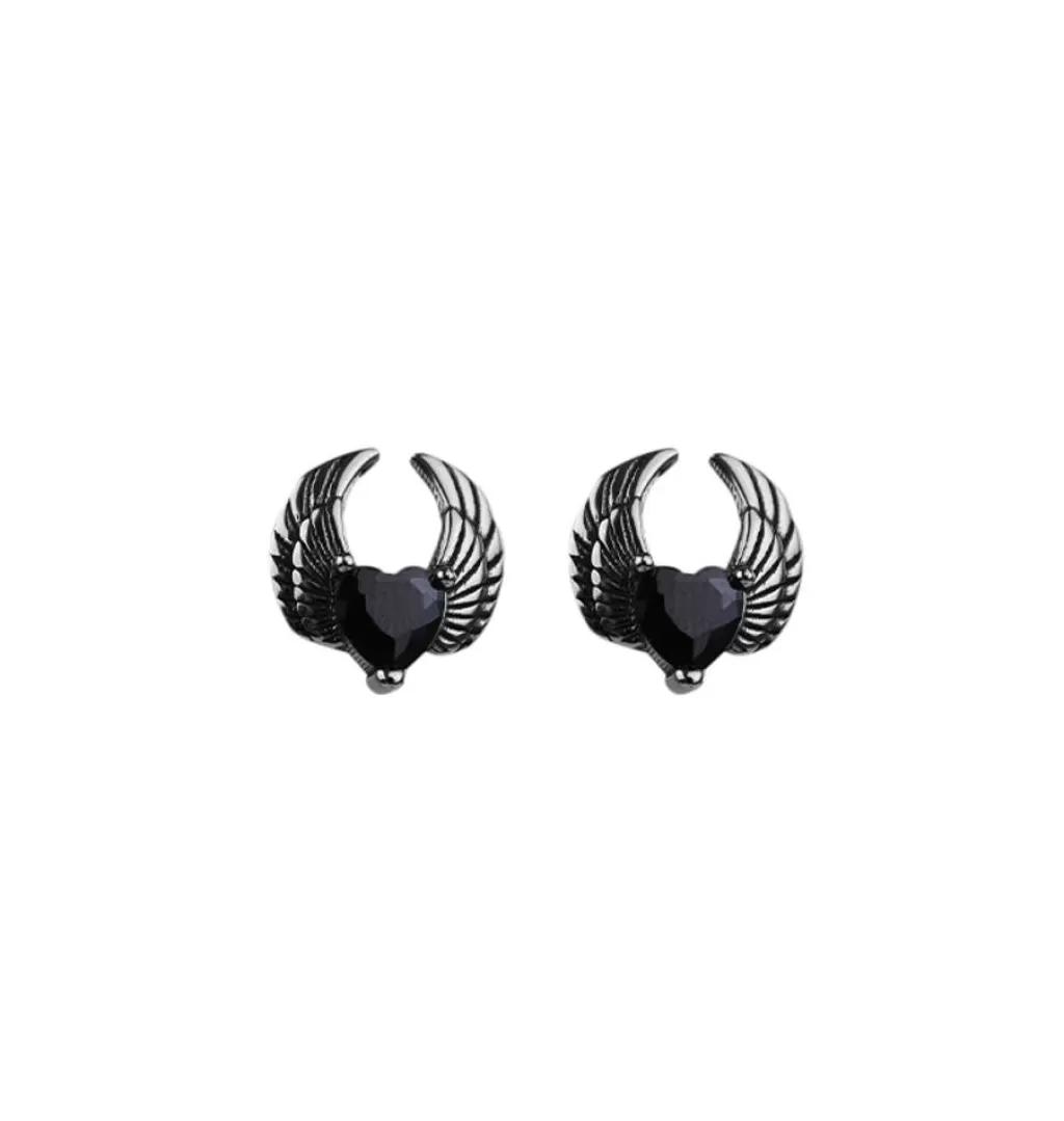 Discount WOS UP Kai Heart Earring Black