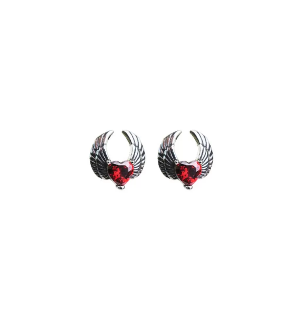 Clearance WOS UP Kai Heart Earring Red