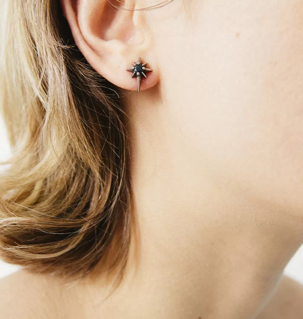 Discount WOS UP Kai Star Earring Svart
