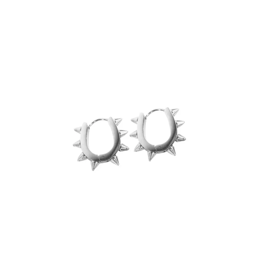 Fashion WOS UP Kai Tag Earrings Silver
