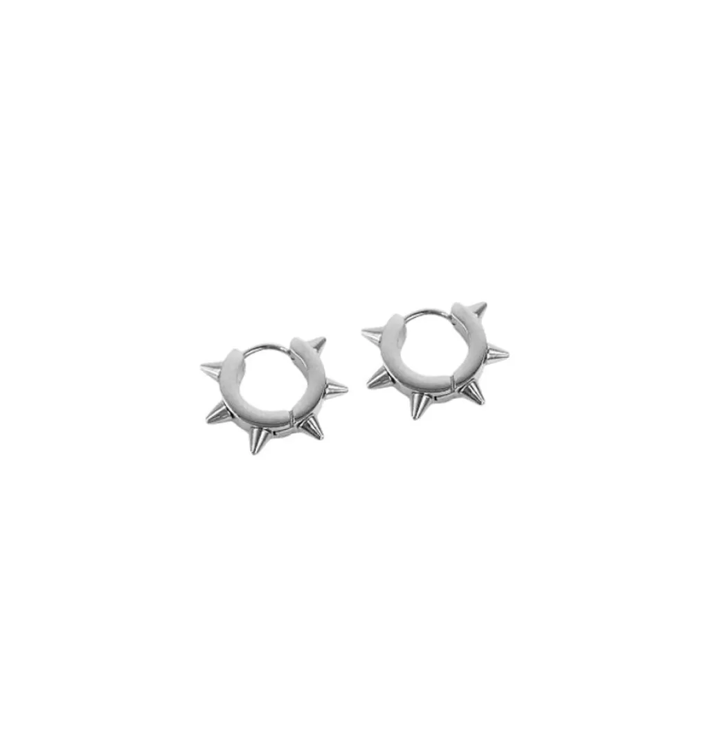 Store WOS UP Kai Tag Mini Earrings Silver