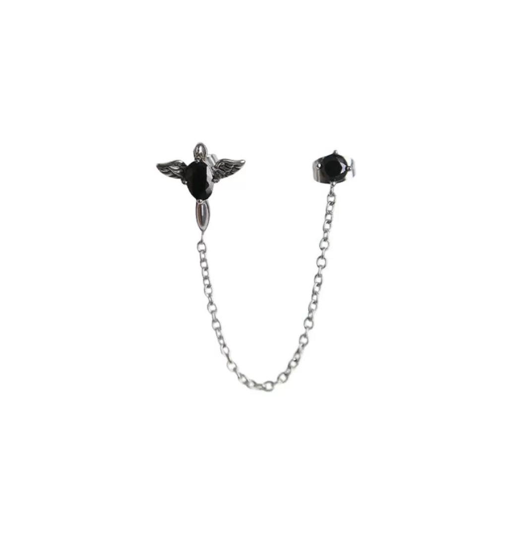 Sale WOS UP Kai Twin Angel Earring Black