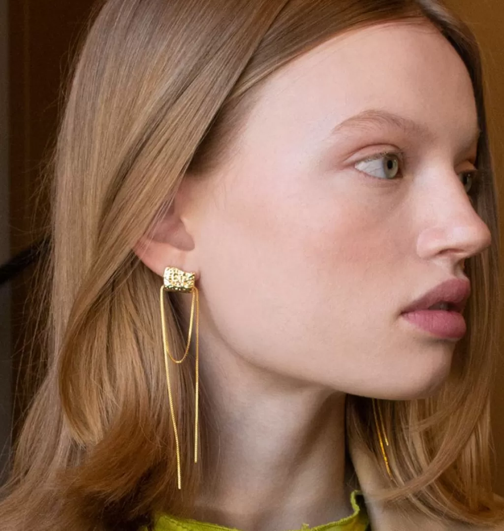 Shop WOS UP Karen Earrings Gold