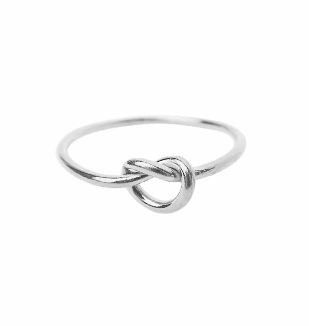 New WOS Knop Ring Silver