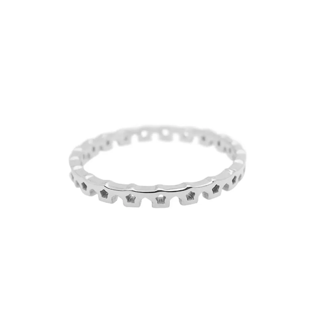 Cheap WOS UP Lajka Ring Silver