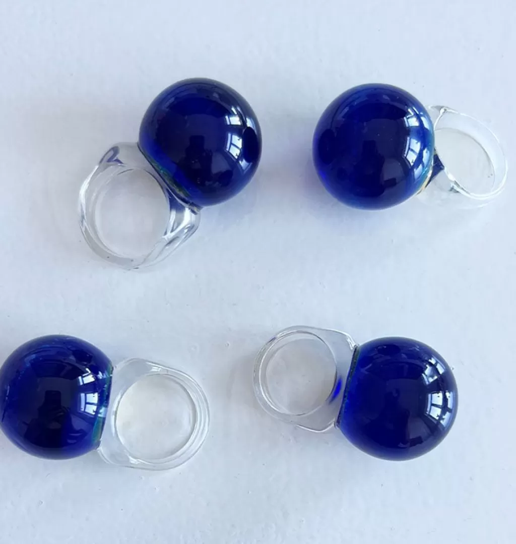 Sale LCL Ring Globe Blue