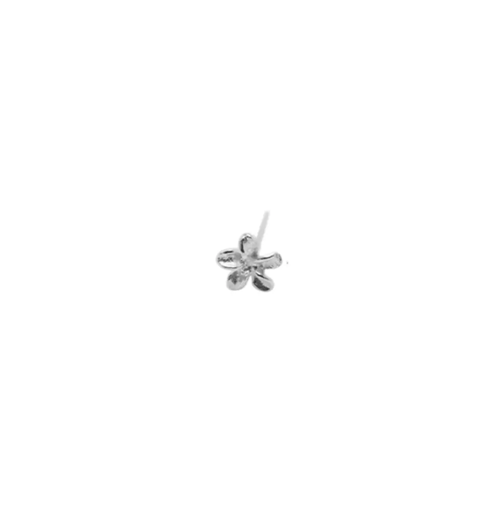 Cheap WOS UP Lil Flower Studs Earrings 925 Silver Single Earring