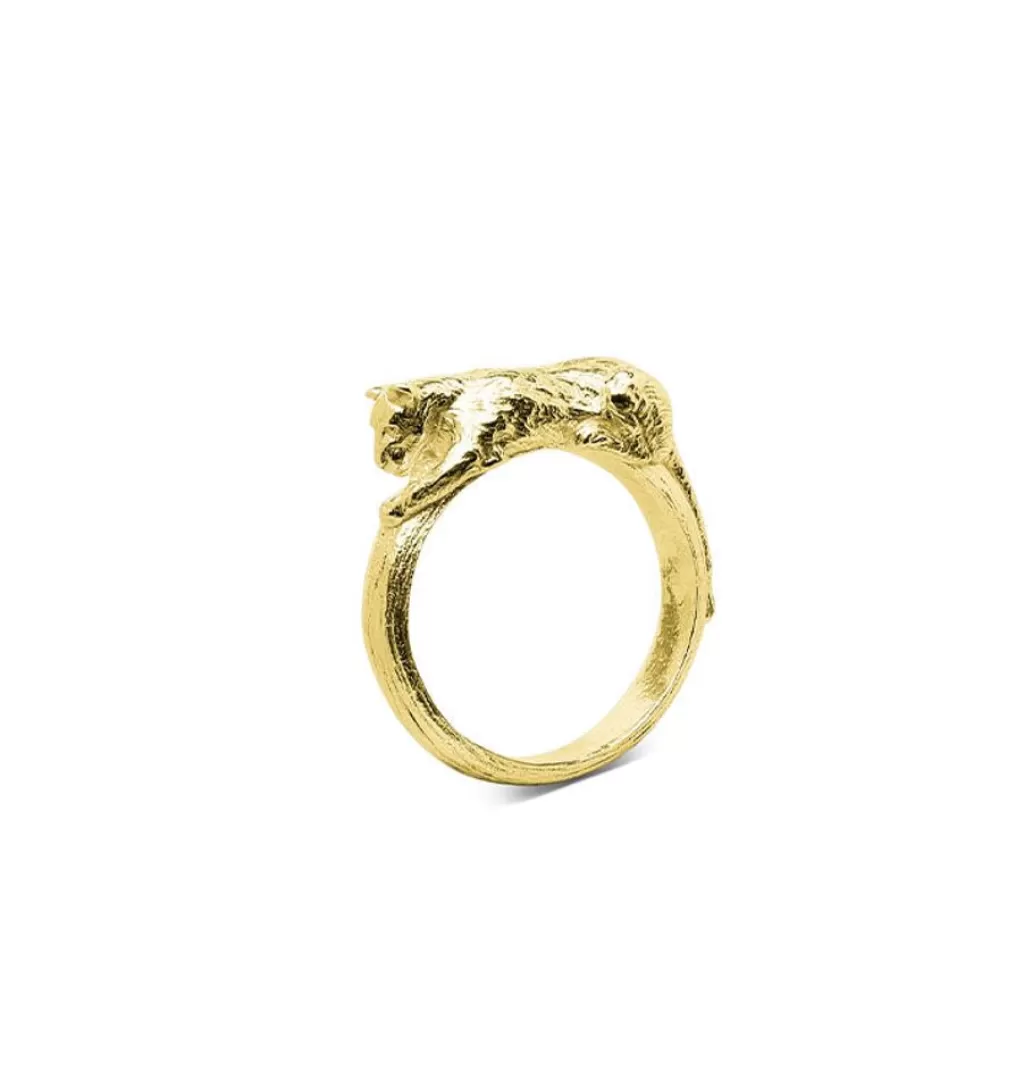 Online Carolinne B Lioness Ring Guld