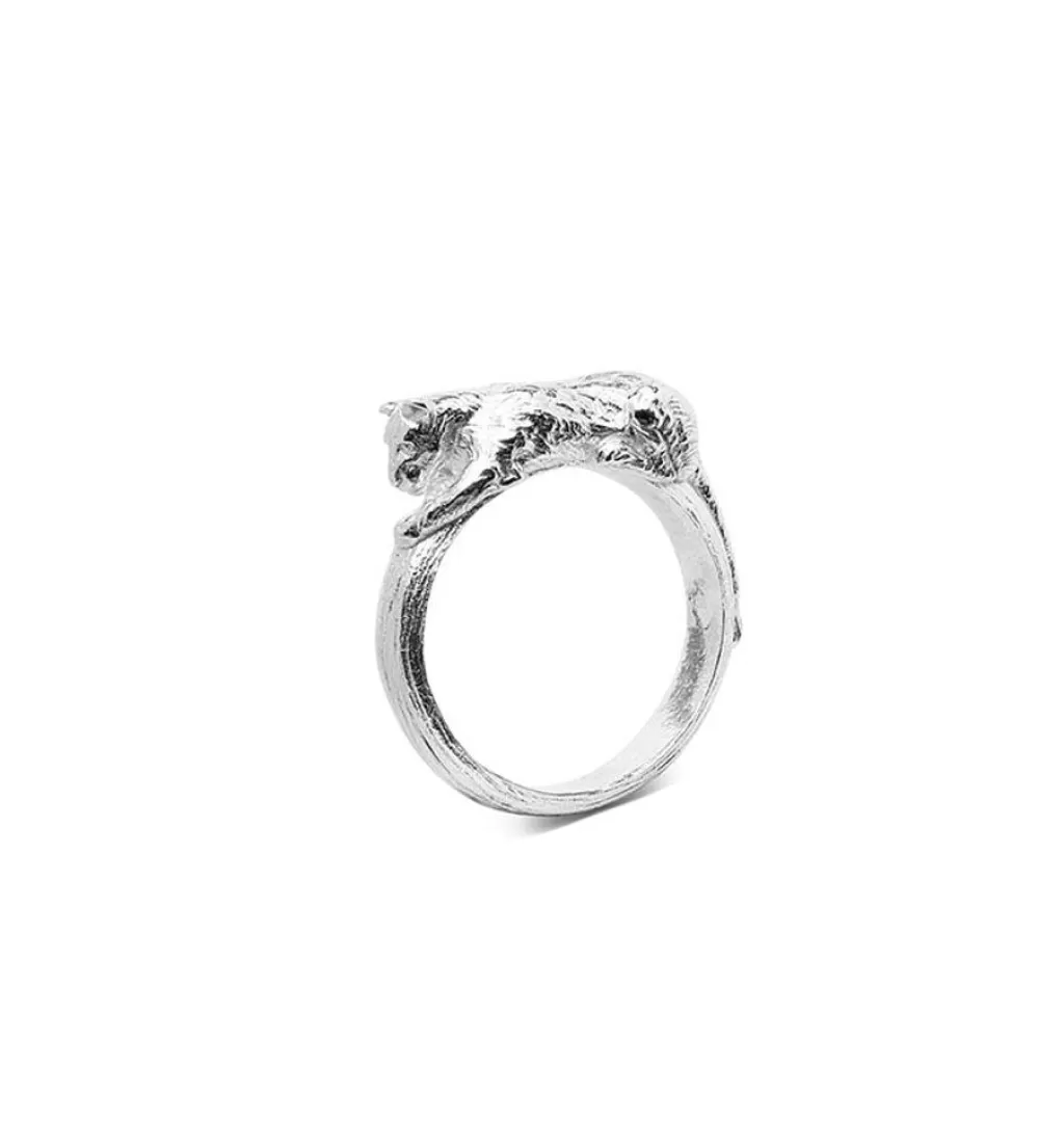 Cheap Carolinne B Lioness Ring Silver