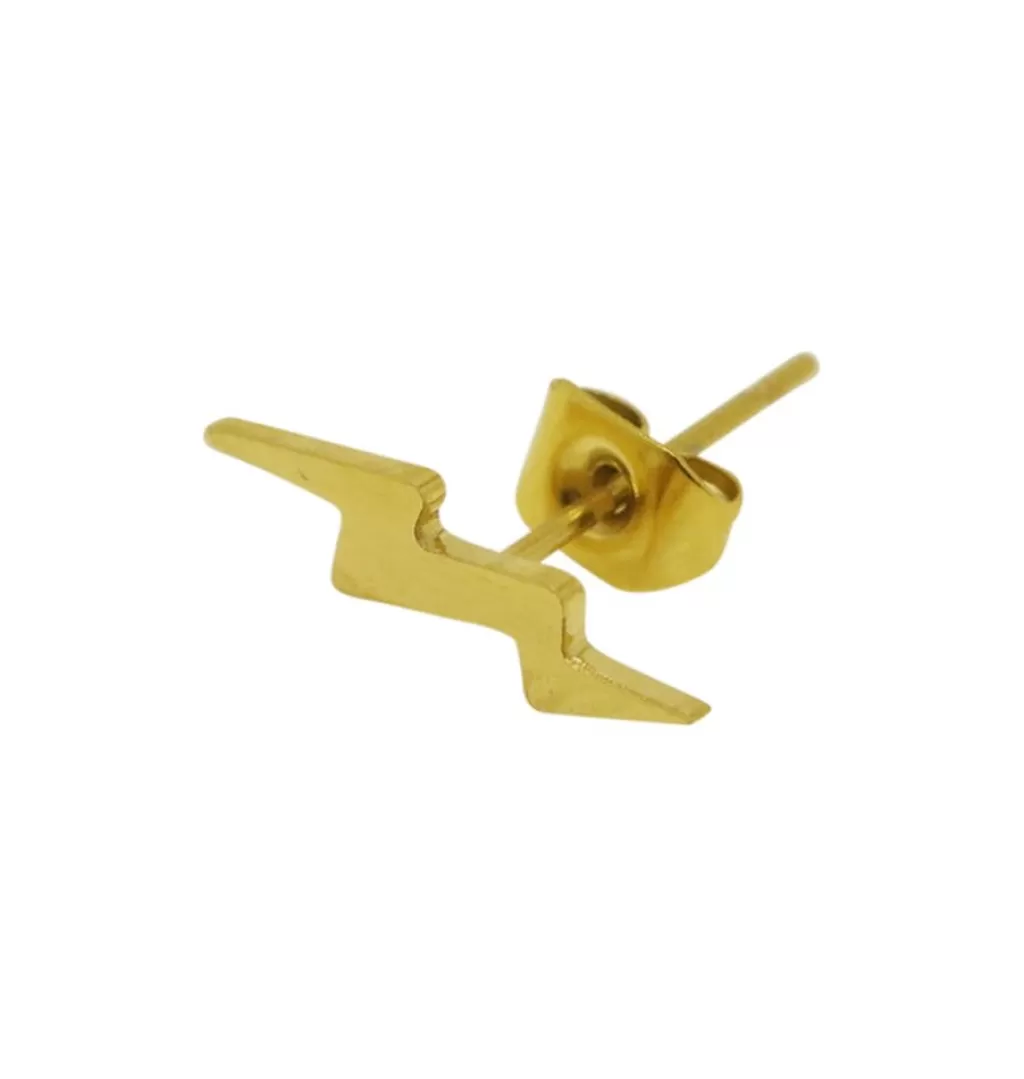 Online WOS UP Long Flash Stud • Gold