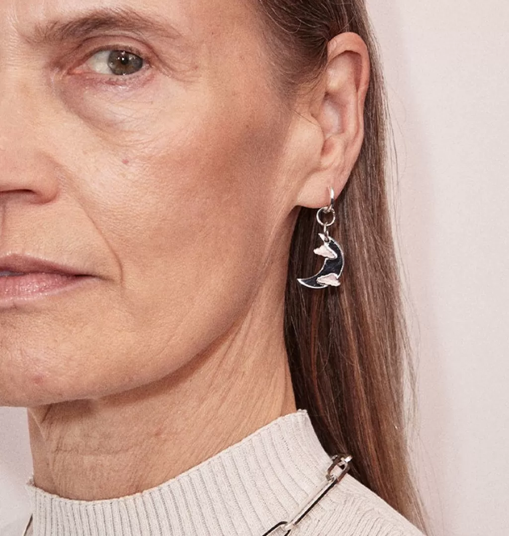Flash Sale WOS Lunar Single Earring Silver