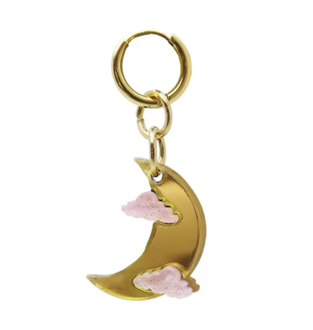 Best Sale WOS Lunar Single Earrings Gold