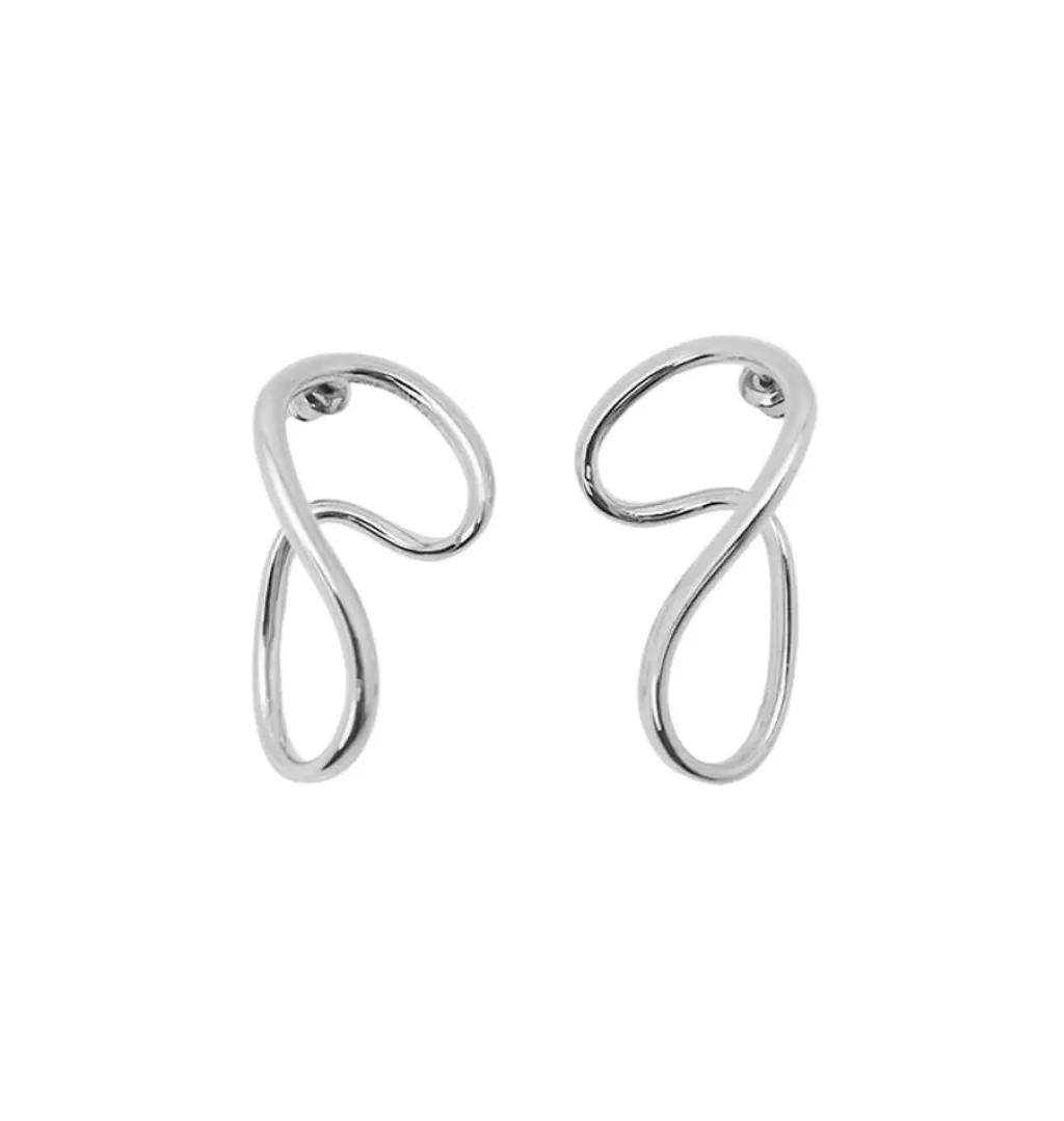 Fashion WOS UP Make My Way Earrings Silver