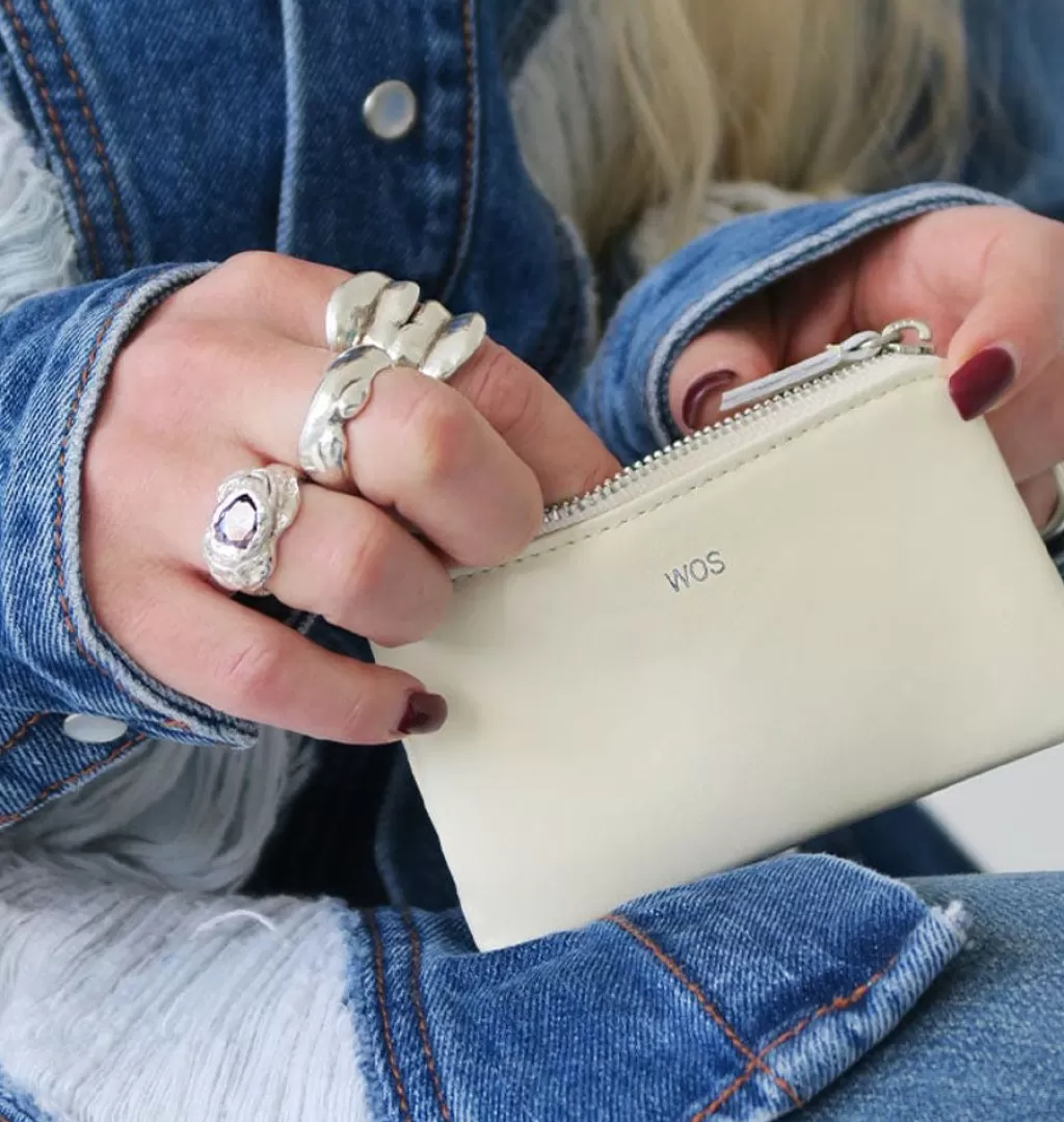 Hot WOS Mini Keeper Wallet Cream