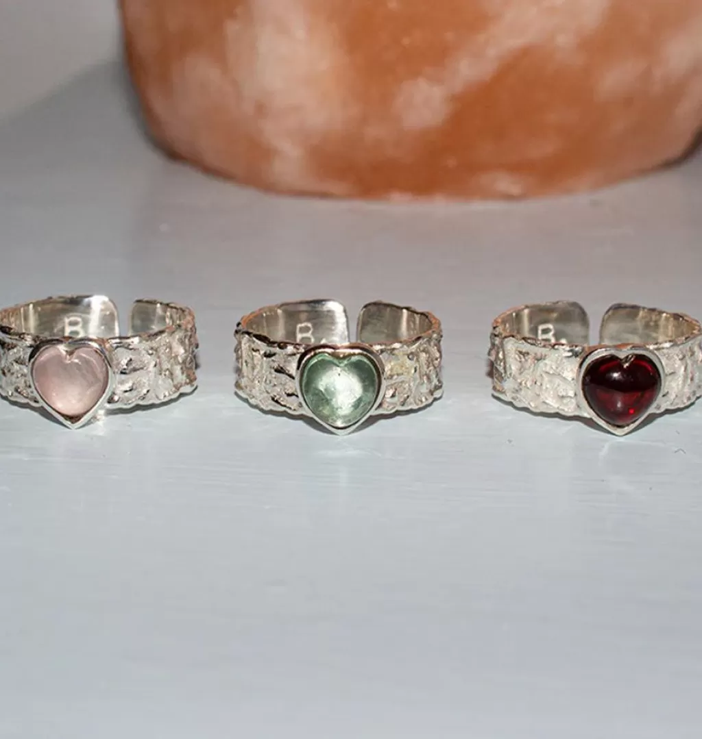Online Bedazzled Mini Rio Ring Garnet Silver