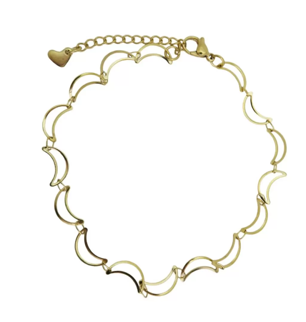 Outlet WOS UP Moon Foot Chain Gold
