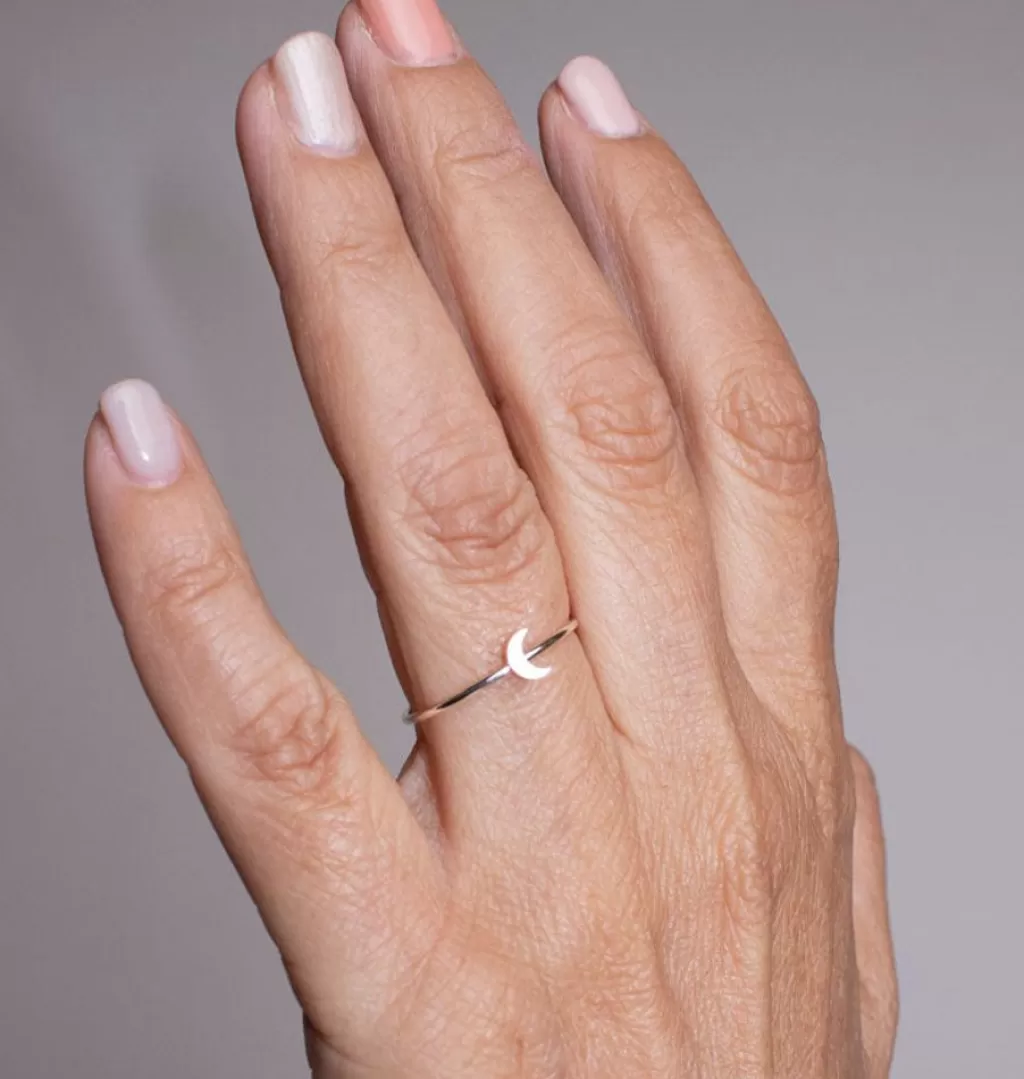 Outlet WOS Moon Ring • Silver
