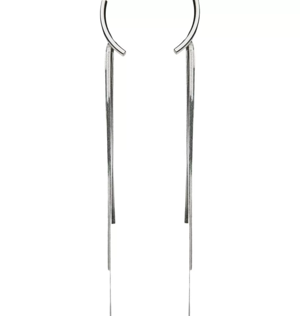 Clearance WOS UP Night Fall Earrings Silver
