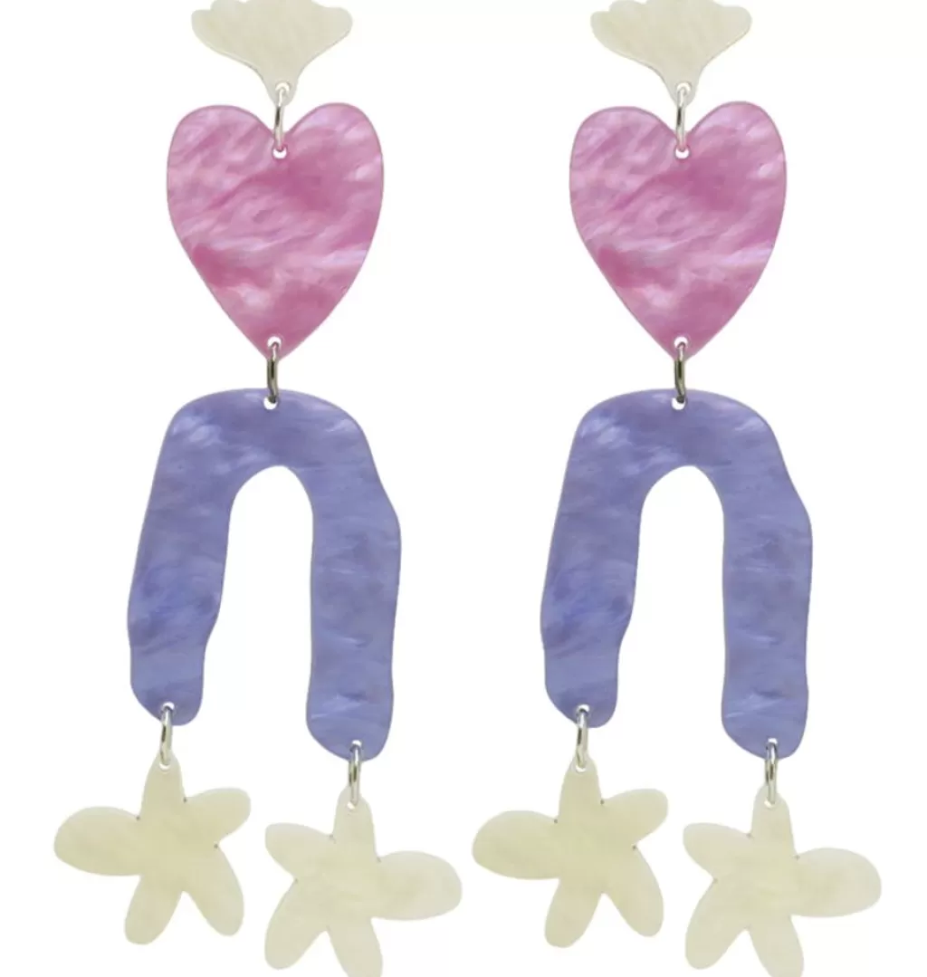 Cheap WOS x girl crush bling Opulence Earrings Purple