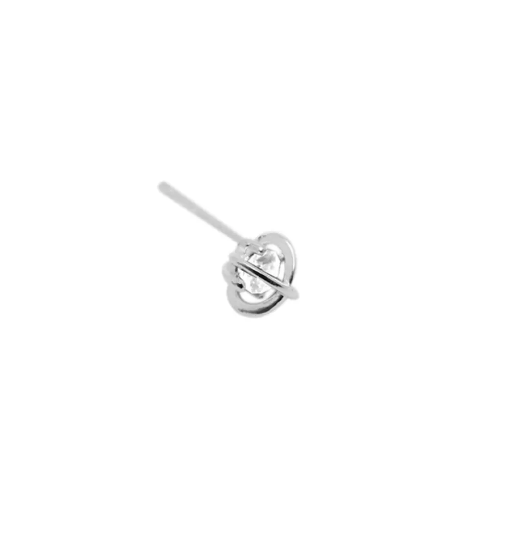 Cheap WOS UP Orb Clear Studs Single Earrings