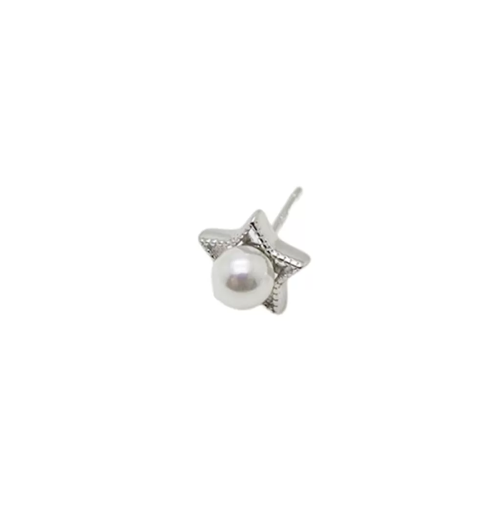 Hot WOS UP Orion Studs Silver Single Earrings