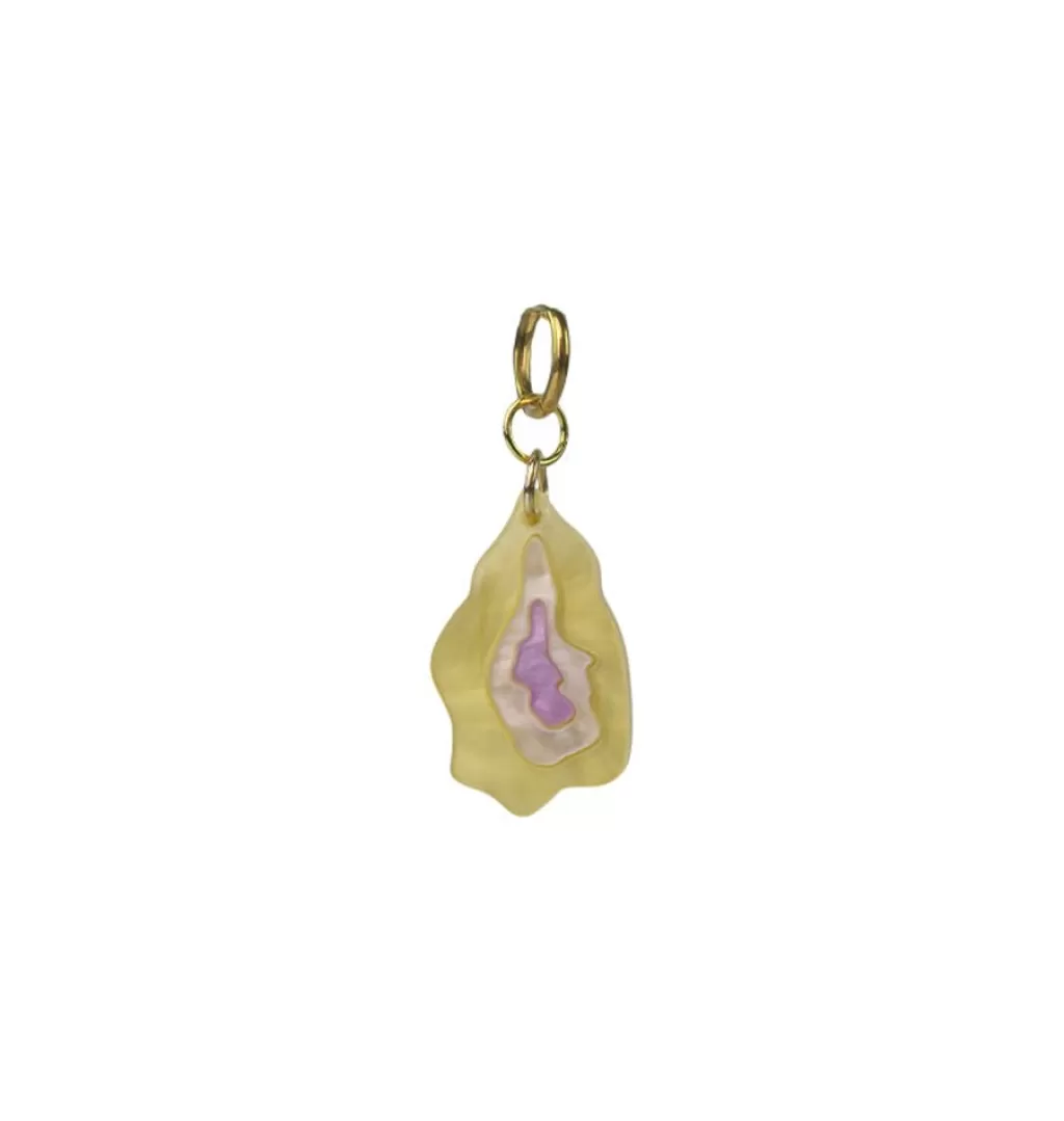 Clearance WOS Oyster Yellow Single Earring