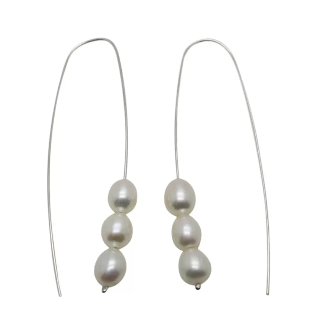 Outlet Silver och betong Parla Lll • Earring Silver