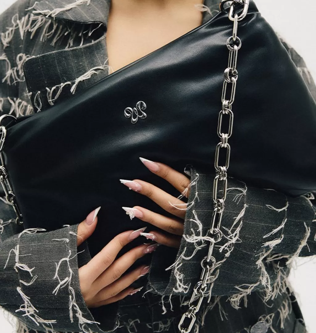 Fashion WOS Pillow Bag Clutch Black
