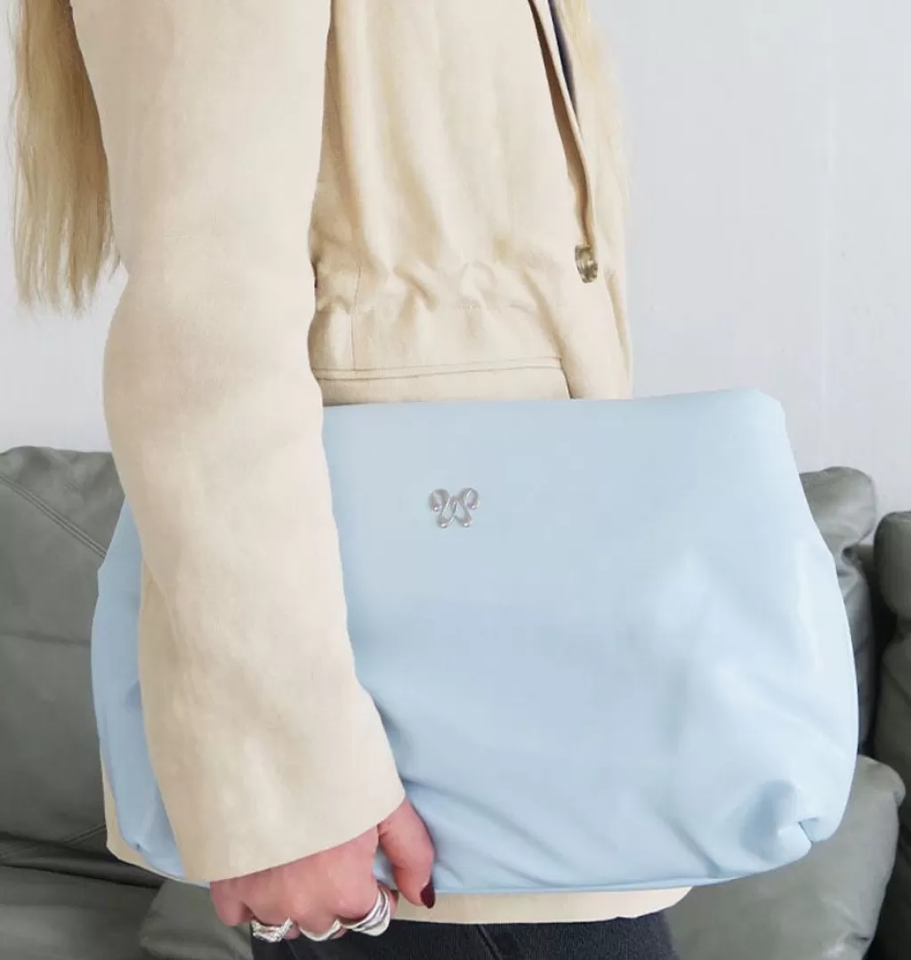 Shop WOS Pillow Bag Clutch Blue