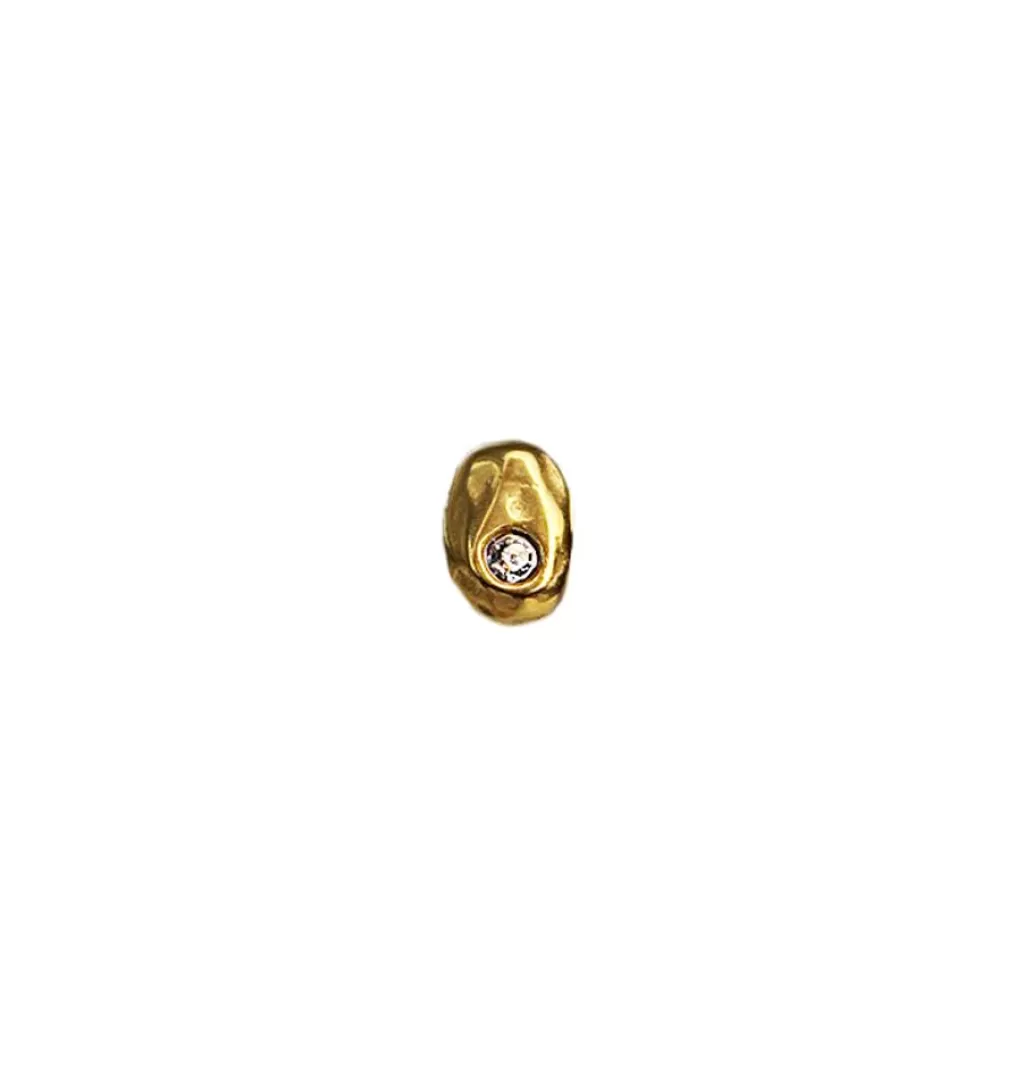 Store WOS Pinky Single Stud Clear Gold