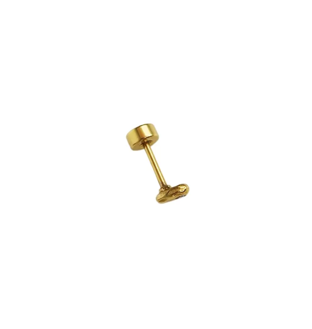 Store WOS Pinky Single Stud Clear Gold