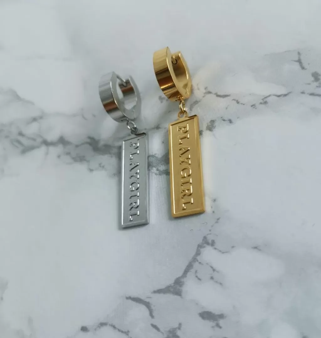 Store Fe:male Playgirl Hoop Silver • Single Earring