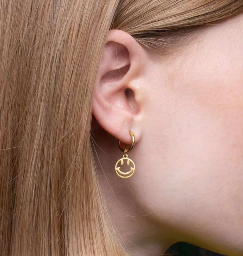 Best Sale WOS UP Pleased Gold Single Earring