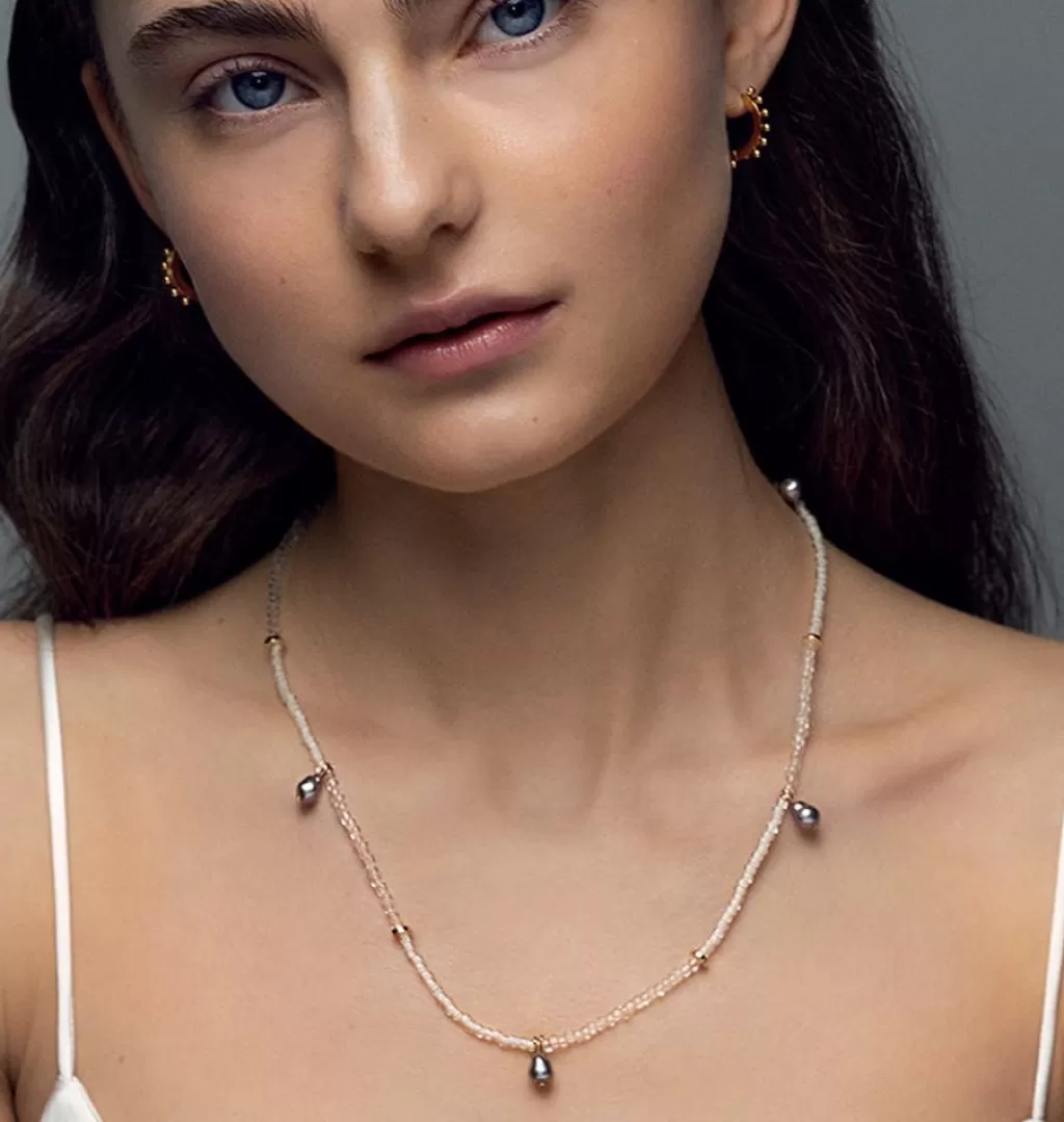 Cheap WOS UP Plommon Necklace White