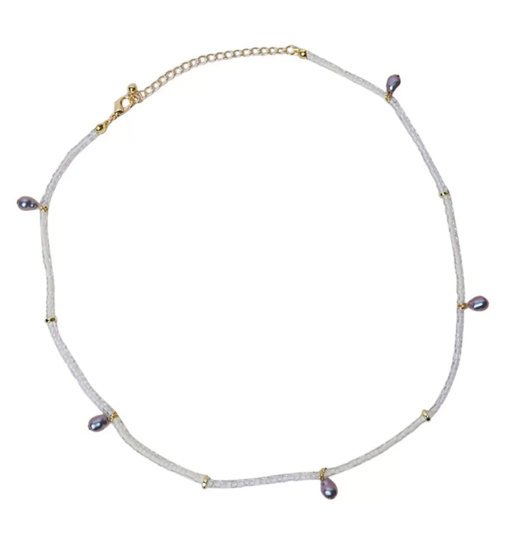 Cheap WOS UP Plommon Necklace White