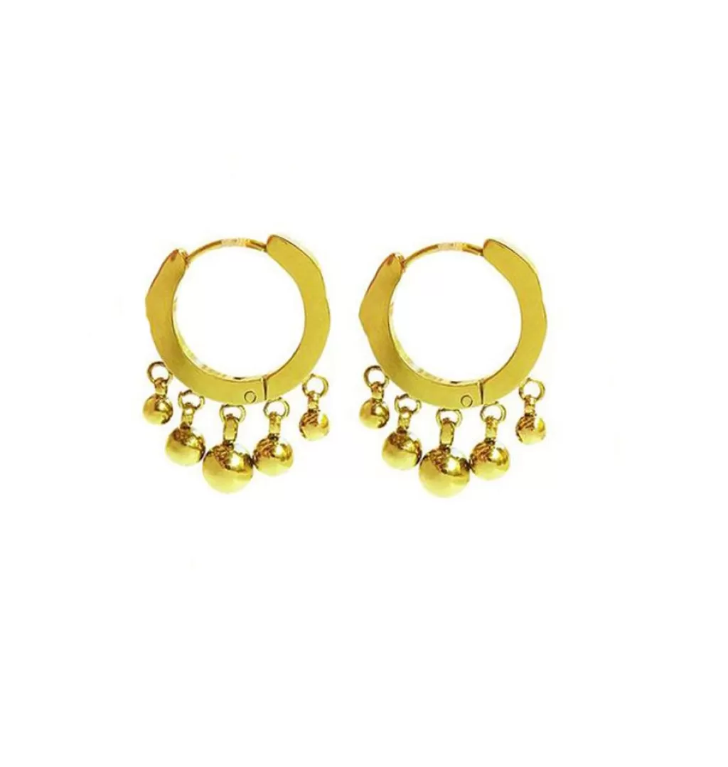 Best WOS UP Pom Pom Earrings • Gold