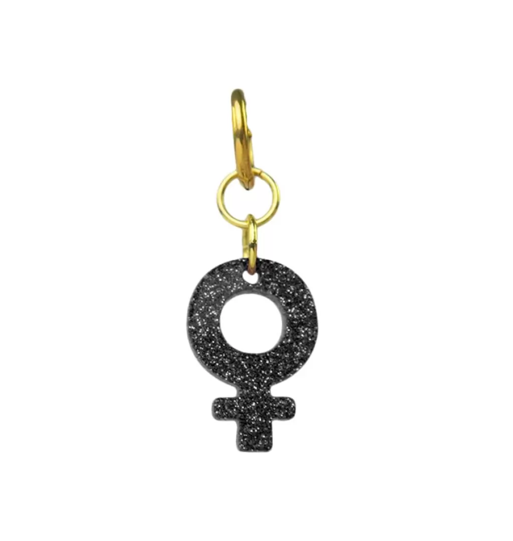 Outlet WOS Power Black Single Earring