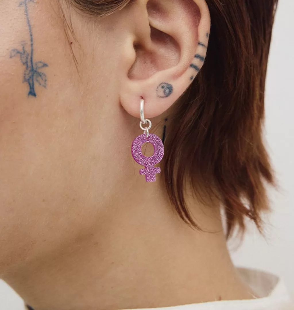 Clearance WOS Power Pink Single Earring