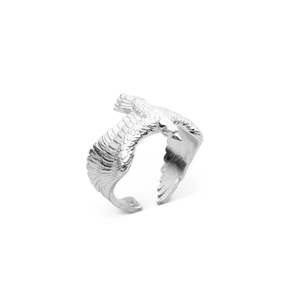 Flash Sale Carolinne B Raven Ring Silver