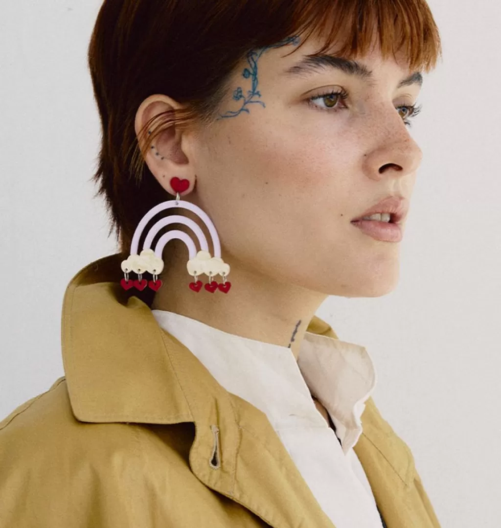 Cheap WOS Red Rain Earrings