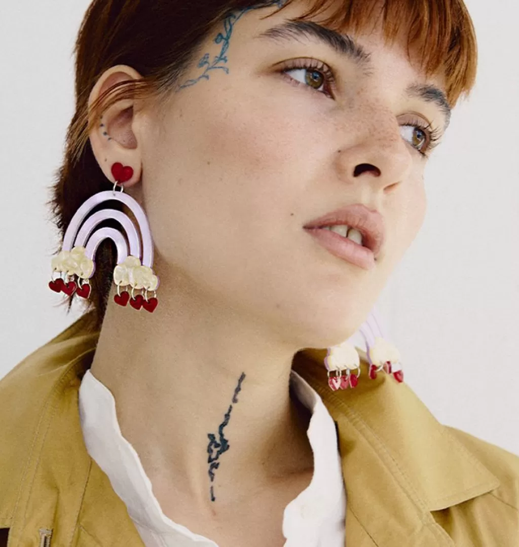 Cheap WOS Red Rain Earrings