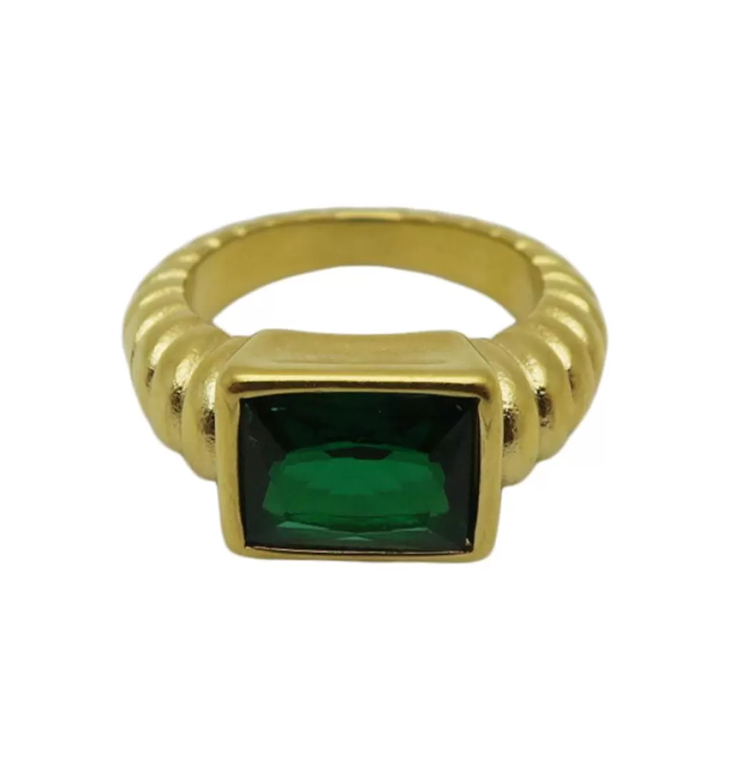 Cheap WOS UP Robby Ring Gold Green