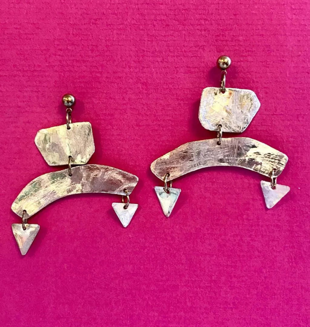 Flash Sale Stina Suai Scale Brass • Single Earring