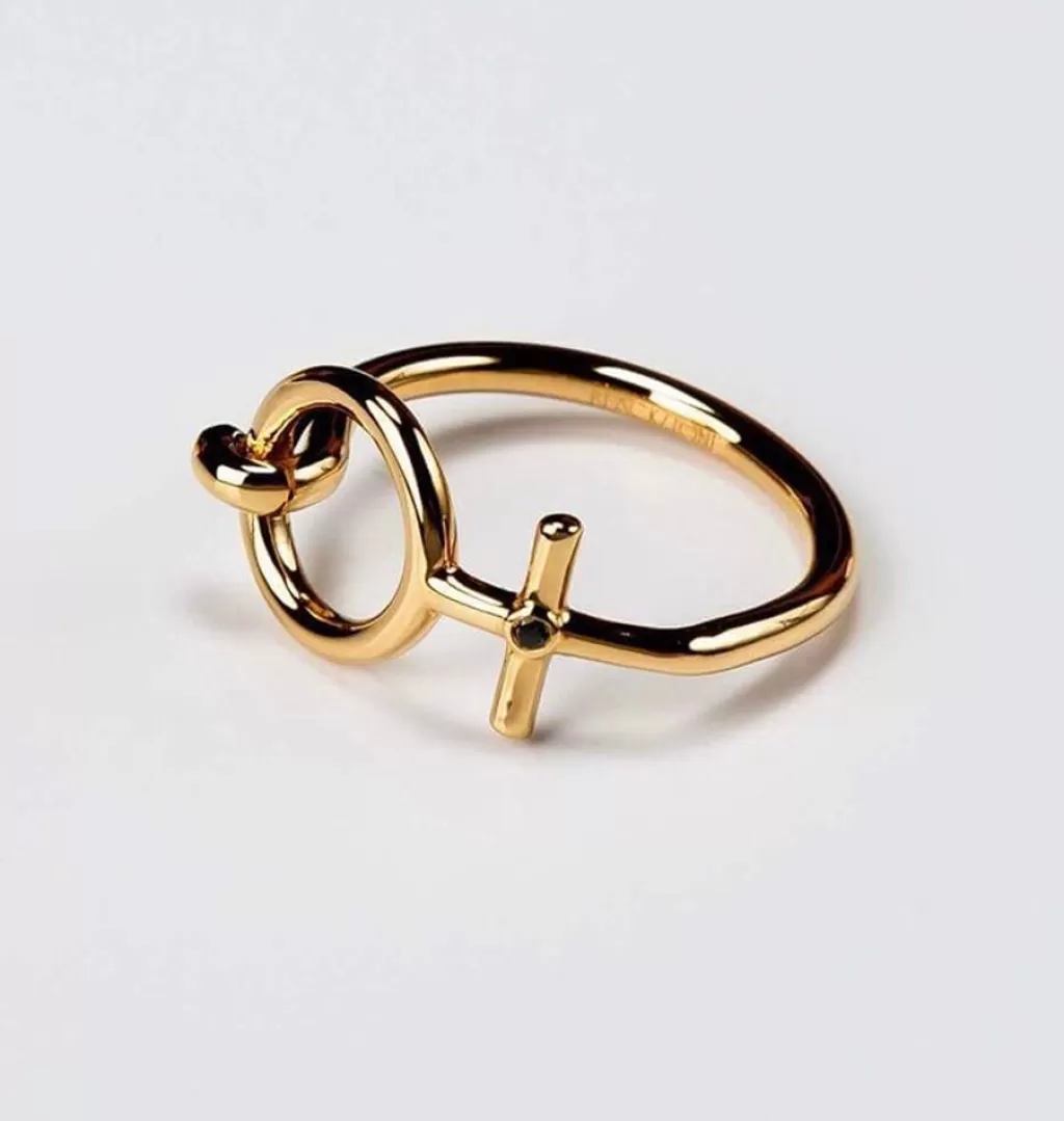 Cheap Lina Friberg She Ring Guld