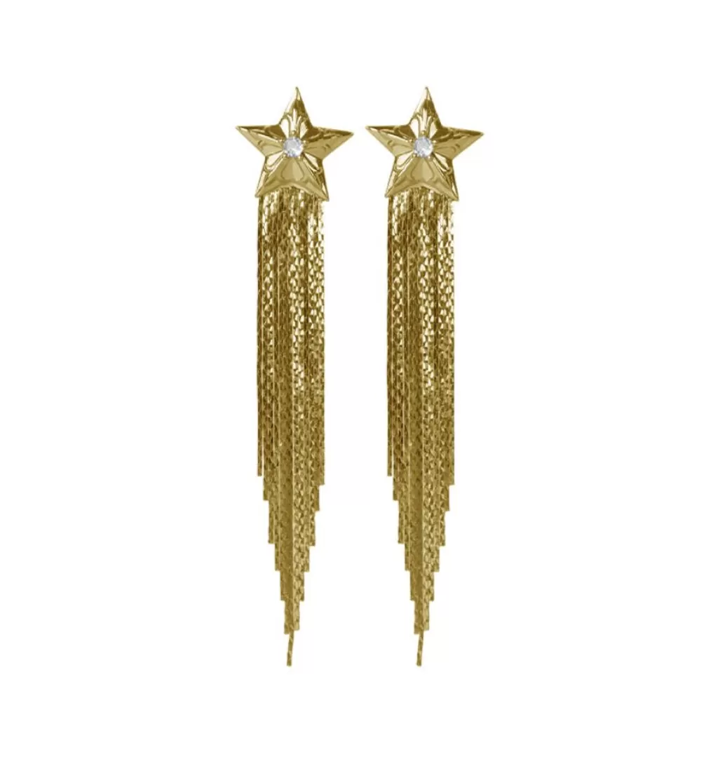 Best WOS UP Shooting Star Earrings Gold