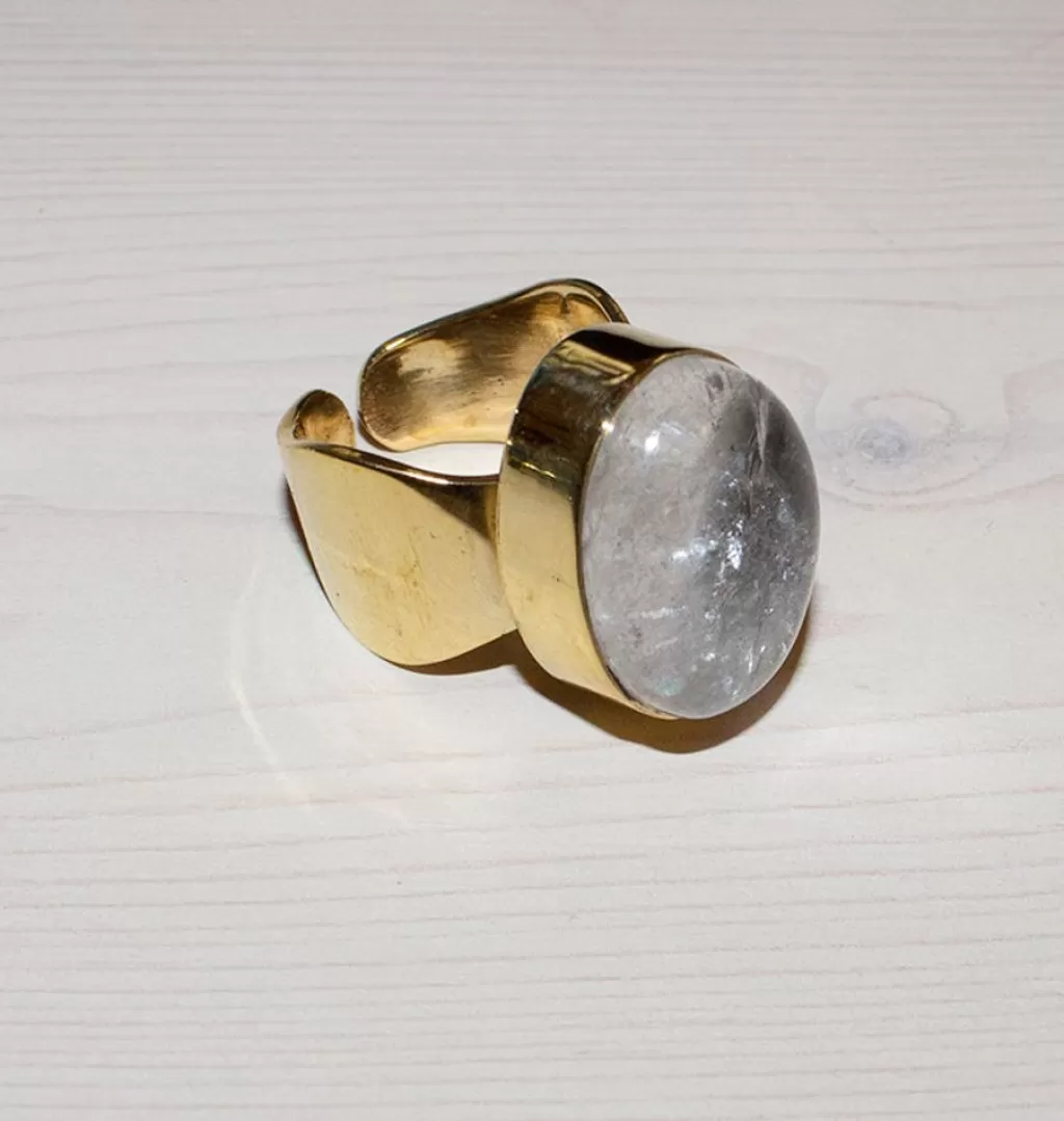Sale Bedazzled Shot Ring Brass - Skinny