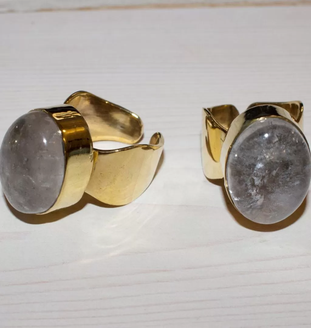 Sale Bedazzled Shot Ring Brass - Skinny