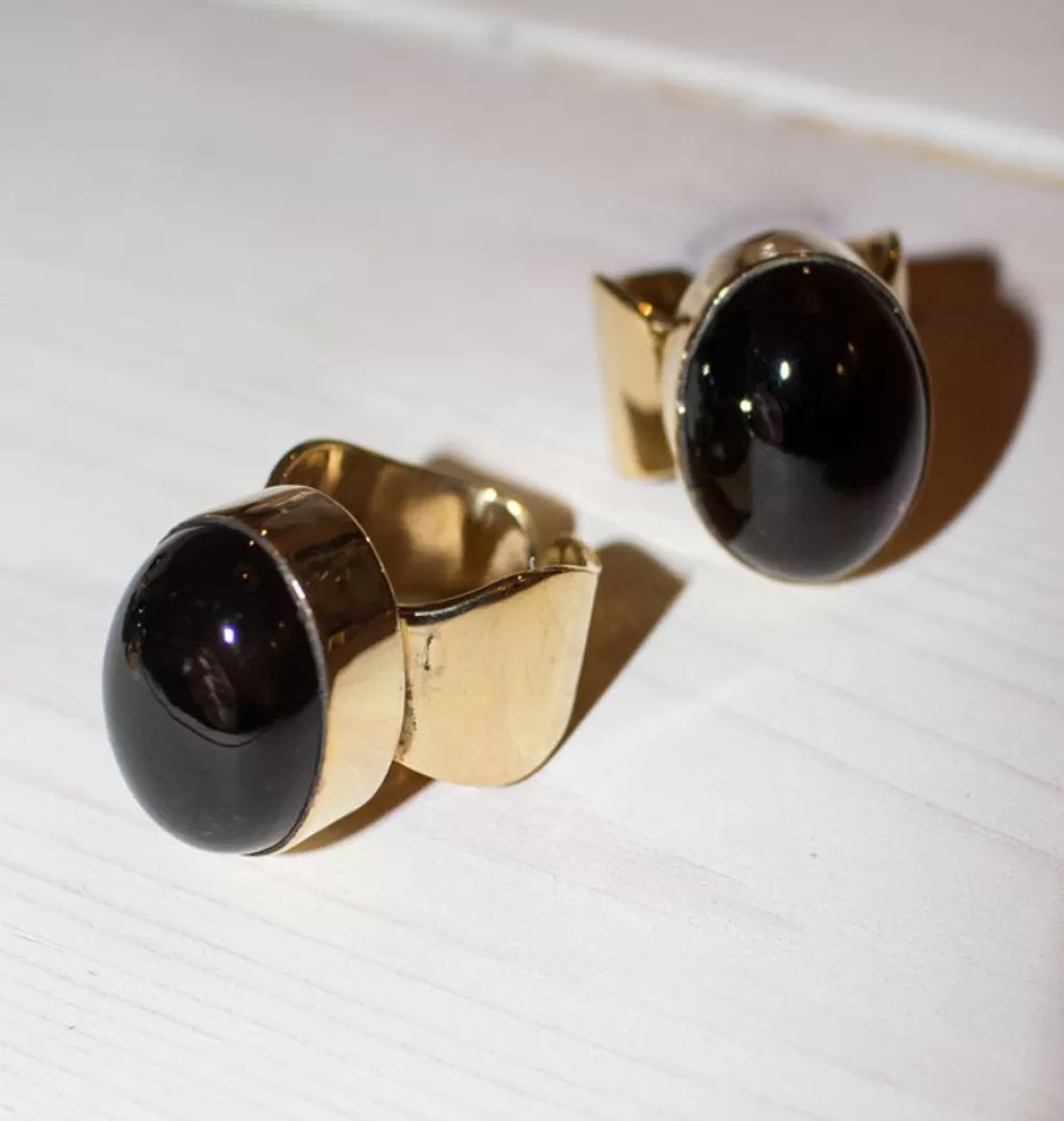 Sale Bedazzled Shot Ring Brave Bull • Gold